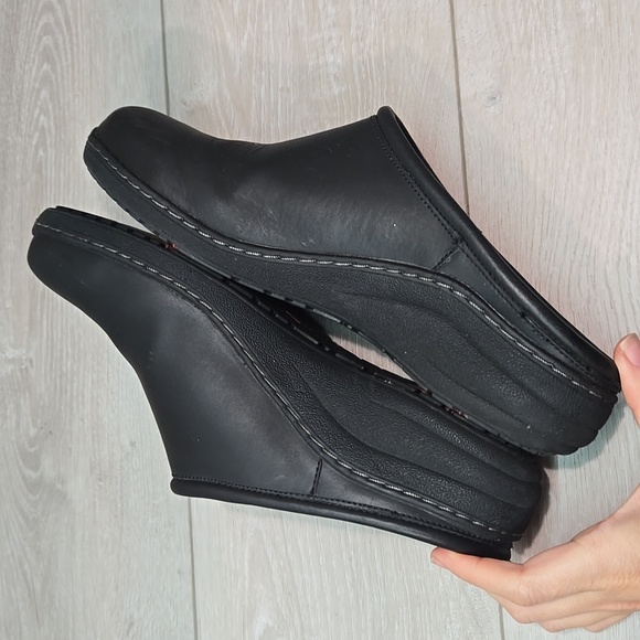 Aetrex Women's Leather Mary Jane Slip-On Clogs Mule Slip Resistant Shoes 10.5-11 - Picture 10 of 14